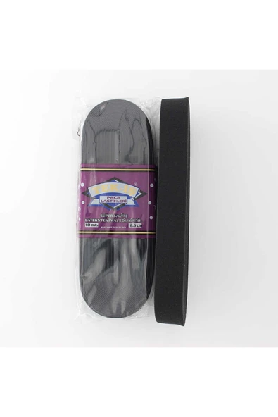 Tek-İş Paça Lastikleri 2,5cm.10m. Siyah ürün görseli 1