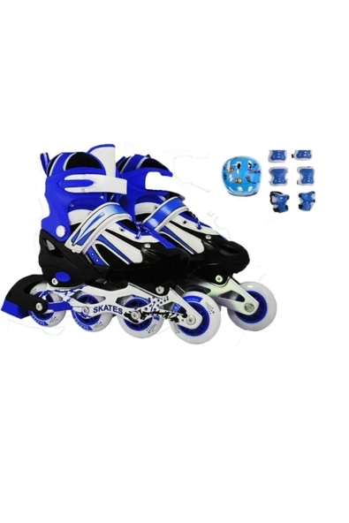 Bircan Ayarlanabilir Paten + Kask + Dizlik Seti 34-37 ürün görseli 1