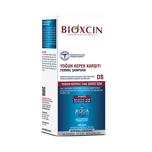 Bioxcin Aqua Thermal Yoğun Kepek Karşıtı Şampuan DS 200 ml ürün görseli 1