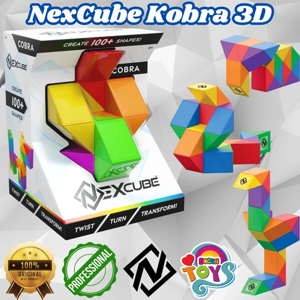 Orijinal NexCube Kobra Küp - Nexcube Speed Cube - NexCube 3D Puzzle Küpü - Zeka Küpü - Rubik Küp ürün görseli 1