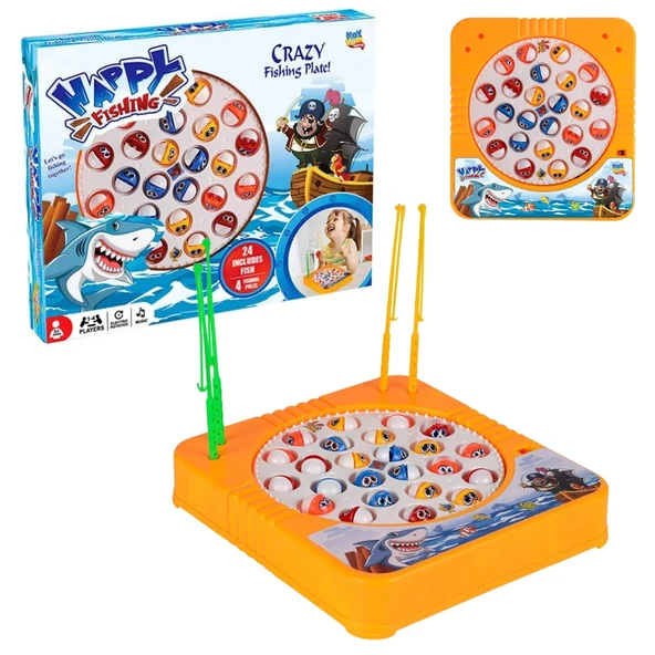 Happy Fishing Pilli Balık Oyunu - Pilli Müzikli Balık Tutma Oyunu - Baby Shark Şarkılı Eğitici Balık Yakalama Oyunu ürün görseli 1