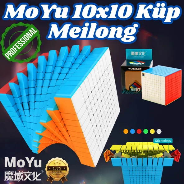 Orijinal MoYu Meilong 10x10 Küp - Moyu Speed Cube - Moyu 10x10 Zeka Küpü - Zeka Küpü - Rubik Küp ürün görseli 1