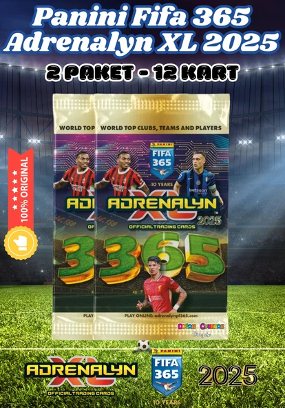Panini FIFA 365 Adrenalyn XL 2025 Oyuncu Kartı - Futbolcu Kartları - Trading Oyuncu Kartı - 2 Paket ürün görseli 1