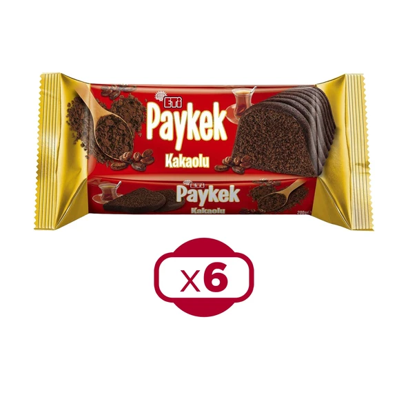 Eti Paykek Kakaolu 200 gr x 6 Adet ürün görseli 1