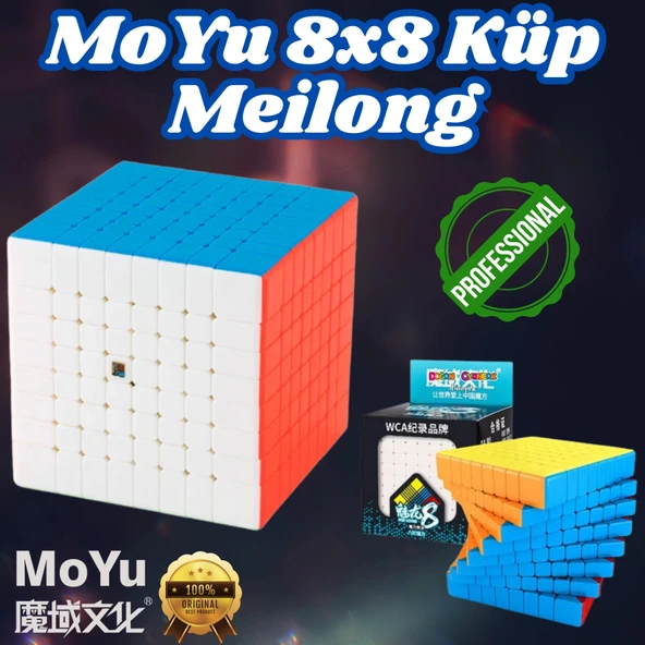 Orijinal MoYu Meilong 8x8 Küp - Moyu Speed Cube - Moyu 8x8 Zeka Küpü - Zeka Küpü - Rubik Küp ürün görseli 1