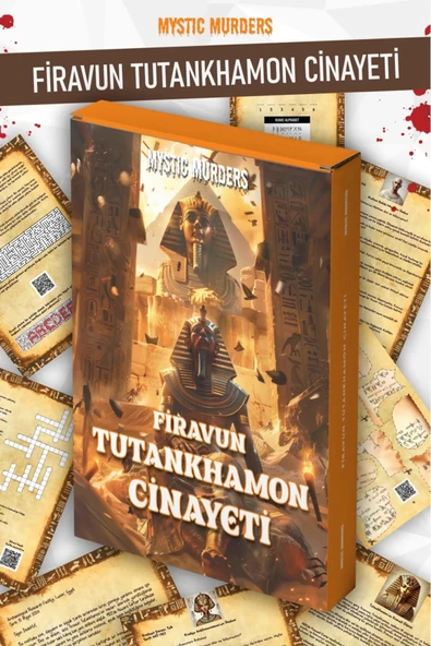 Firavun Tutankhamon Cinayet Dedektif Oyunu - Dava Çözme Oyunu - Suç Çözme Oyunu - Cinayet Oyunu Cinayet Çözme ürün görseli 1