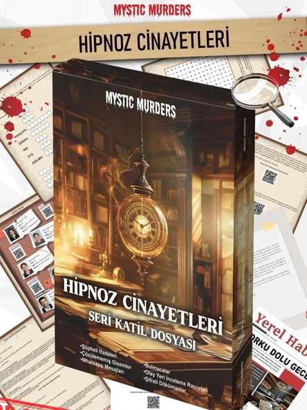 Hipnoz Cinayeti Dedektif Oyunu - Dava Çözme Oyunu - Suç Çözme Oyunu - Cinayet Oyunu Cinayet Çözme ürün görseli 1