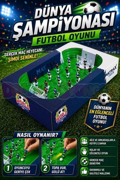 Dünya Şampiyonası Futbol Oyunu - Futbol Maçı Oyuncak - Futbol Oyuncakları - Top Oyuncak Langırt Setleri - Langırt Oyunca ürün görseli 1