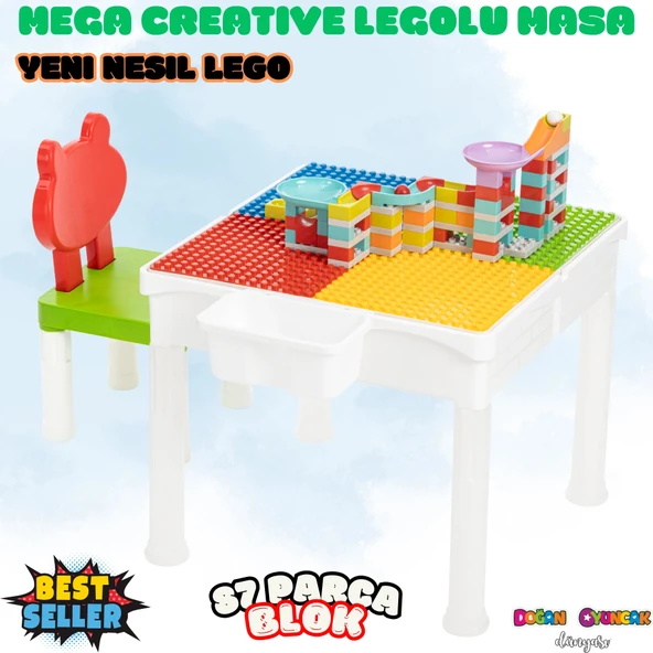 Mega Multi Creative Blok Masa Seti - Slide Blocks - Lego Oyuncakları - Yaratıcı Top Oyunu - Creative Lego ürün görseli 1