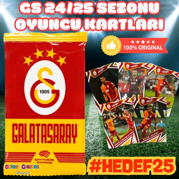 Mythos Cards Galatasaray 24/25 Oyuncu Karları - GS Oyuncu Kartları - Futbolcu Kartları - Galatasaray #Hedef25 ürün görseli 1