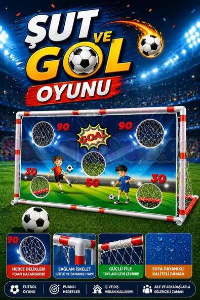 Şut ve Gol Oyunu - Futbol Maçı Oyuncak - Futbol Oyuncakları - Top Oyuncak Langırt Setleri - Langırt Oyuncakları - Masa O ürün görseli 1
