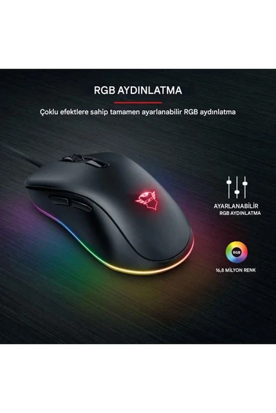 GXT 930 Jacx RGB Gamer Mouse - Resim 7