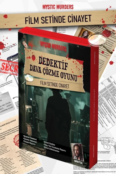 Film Setinde Cinayet Dedektif Oyunu - Dava Çözme Oyunu - Suç Çözme Oyunu - Cinayet Oyunu Cinayet Çözme ürün görseli 1