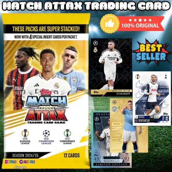 Toops Match Attax 24/25 Oyuncu Karları - Uefa Oyuncu Kartları - Futbolcu Kartları - Uefa Şampiyonlar Ligi ürün görseli 1