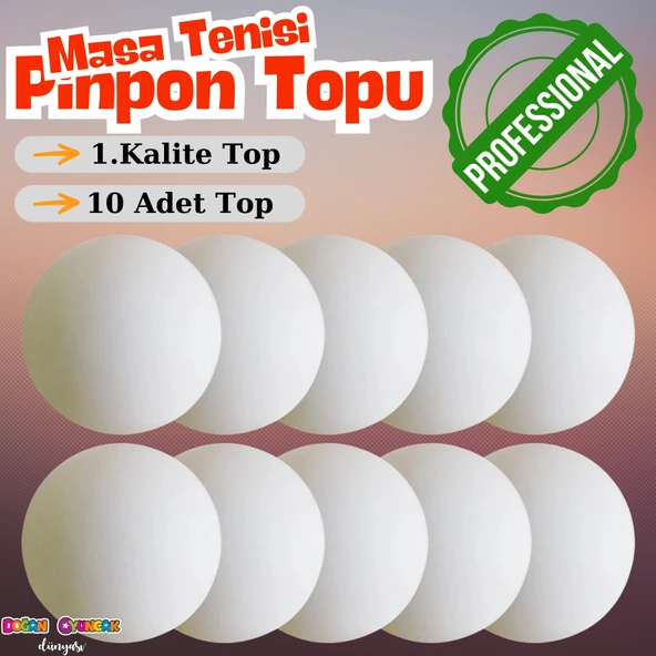 Profesyonel Masa Tenisi Pinpon Topu 4 mm. - Masa Tenisi Topu - Profesyone Beyaz Pinpon Topu - 4 cm. Pinpon Topu ürün görseli 1