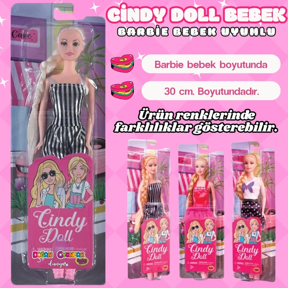Cindy Doll Prenses Bebek Bebek 30 cm. - Oyuncak Bebek - Barbie Bebek - Bebek Oyun Evleri İçin Bebek ürün görseli 1