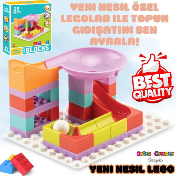 Creative Blok 25 Parça - Slide Blocks 25 Parça - Lego Oyuncakları - Yaratıcı Top Oyunu - Creative Lego ürün görseli 1