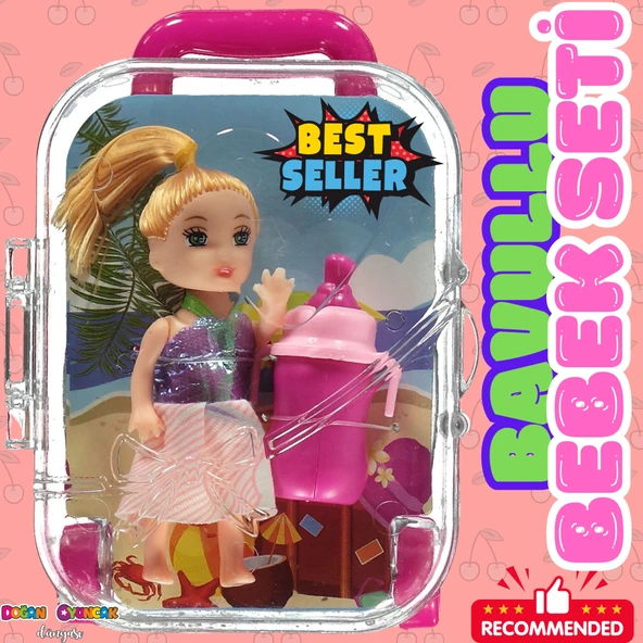 Anlily Küçük Bavullu Bebek - Barbie Chelsea Oyuncak Bebek - Barbie Bebek - Bebek Oyun Evleri İçin Bebek ürün görseli 1