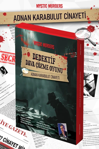 Adnan Karabulut Davası Dedektif Oyunu - Dava Çözme Oyunu - Suç Çözme Oyunu - Cinayet Oyunu Cinayet Çözme ürün görseli 1