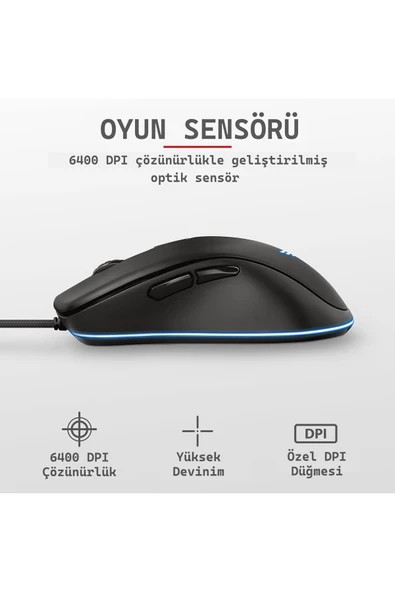GXT 930 Jacx RGB Gamer Mouse - Resim 5