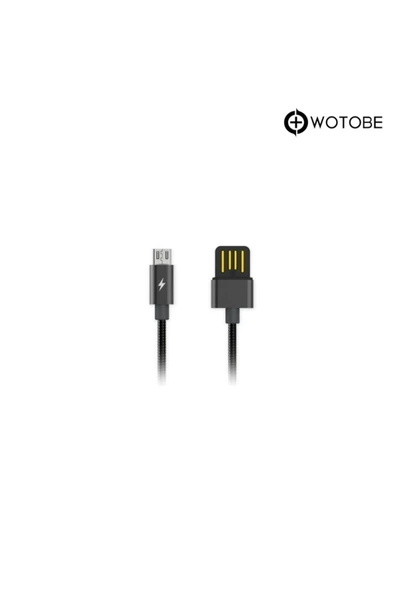 Micro Usb Çelik Spiralli Şarj Data Kablosu ürün görseli 1