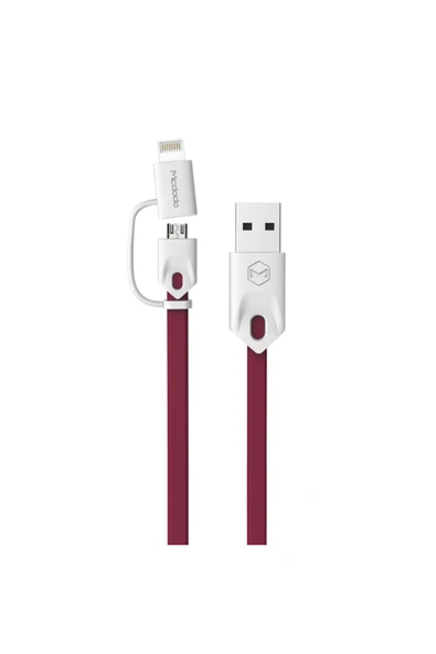 Apple Lightning Micro Usb Akıllı Şarj Data Kablosu - Resim 2