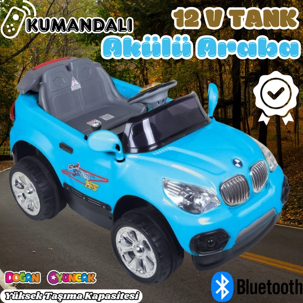 Kumandalı BMW Akülü Araba Mavi - Kumandalı 12 Volt Tek Kişilik Akülü Araba Akülü JEEP - TX5 Sport Akülü Araba ürün görseli 1