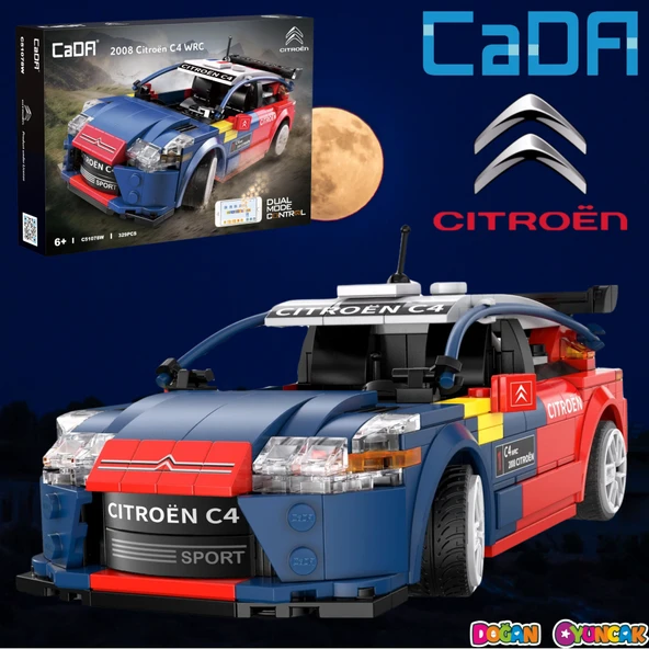 CADA Kumandalı CİTROEN C4 WRC Motorlu Araba Lego - Lego Setleri - CADA Mini Lego - Araba CADA Lego RC Araba ürün görseli 1