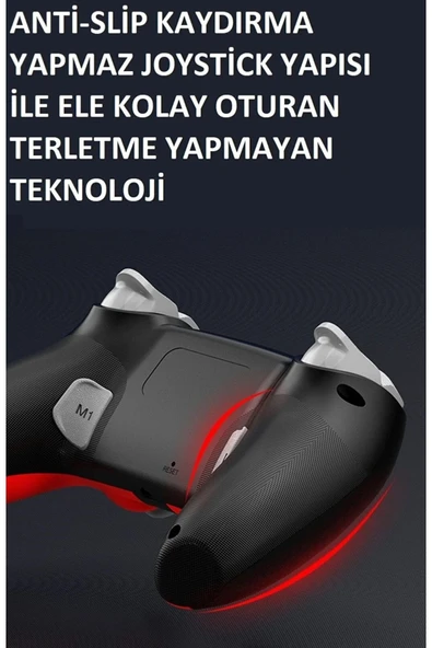 Kablosuz Wireless Ps4 Android Apple Switch Pc Uyumlu Six-axis Oyun Kolu Joystick - Resim 5