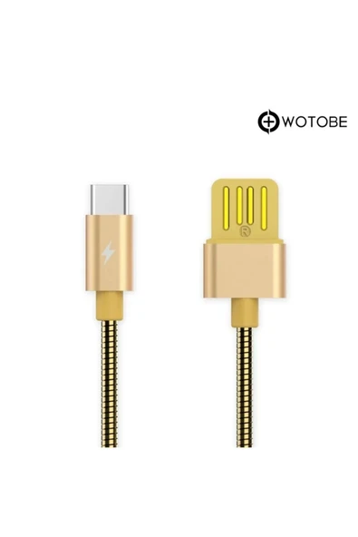 Usb Type-c Çelik Spiralli Şarj Data Kablosu - Resim 10