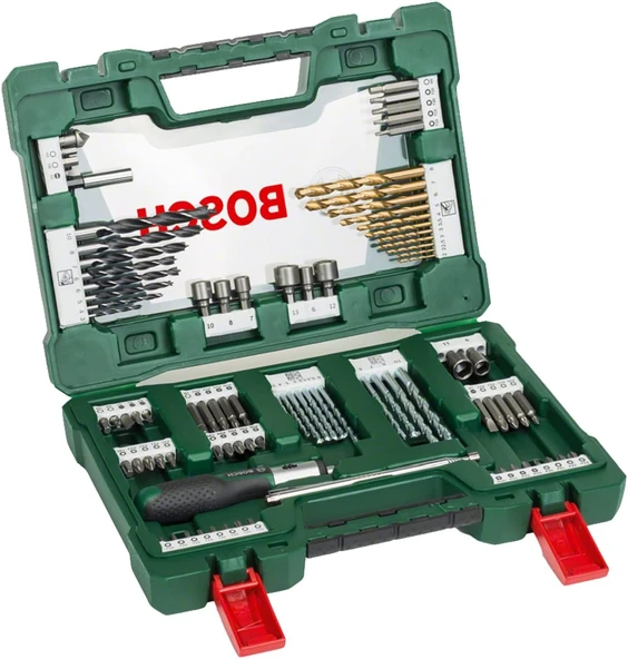 Bosch V-Line 91 Parça Vidalama ve Matkap Ucu Aksesuar Seti - 2607017195 ürün görseli 1