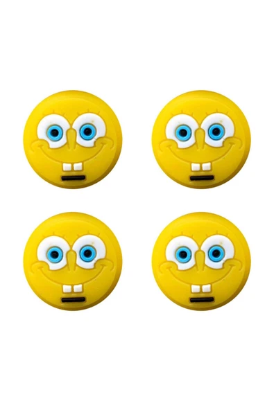 Sünger Bob  PS5/PS4/PS3/Xbox One/One X/One S/Series X/Series S 3D Analog silikon Koruyucu -4 Adet ürün görseli 1
