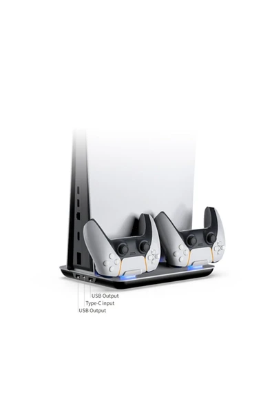 Playstation 5 Multifunctional Konsol Soğutma Standı Ve Oyun Kolu Şarj Istasyonu-tp5-05102 ürün görseli 1