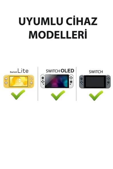 Nintendo Switch/Switch Oled /Switch Lite Uyumlu 3D Analog Koruyucu Silikon - Resim 11