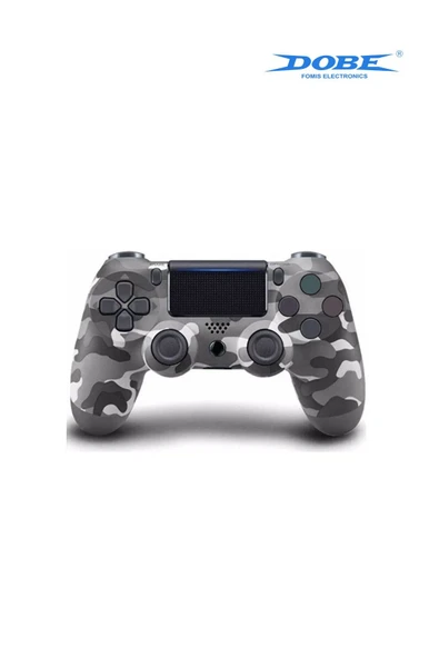 PS4-PC-Android BOX-Android-IOS Telefon Tablet Uyumlu Titreşimli Bluetooth Oyun Kolu-Gri Kamo ürün görseli 1