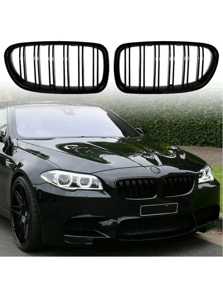 Bmw 5.seri F10 Lci 2014-2018 Uyumlu Plastik Parlak Siyah M5 Panjur ürün görseli 1