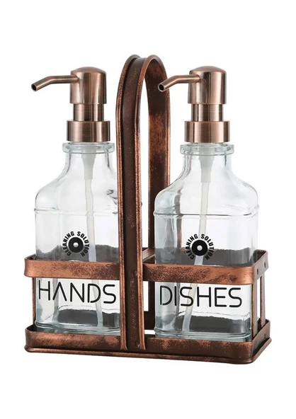 Rame Sıvı Sabunluk Seti - 2x500 ML Kare - Resim 4