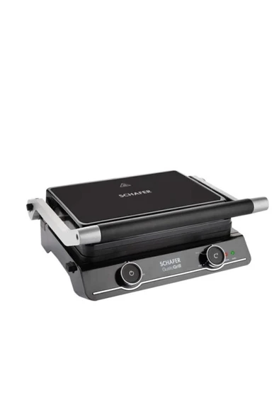 Schafer Gusto Grill 1800 W Izgara ve Tost Makinesi Siyah ürün görseli 1