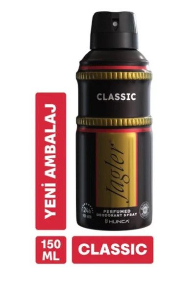 Jagler Classic Antiperspirant Ter Önleyici Leke Yapmayan Erkek Sprey Deodorant 150 ml ürün görseli 1