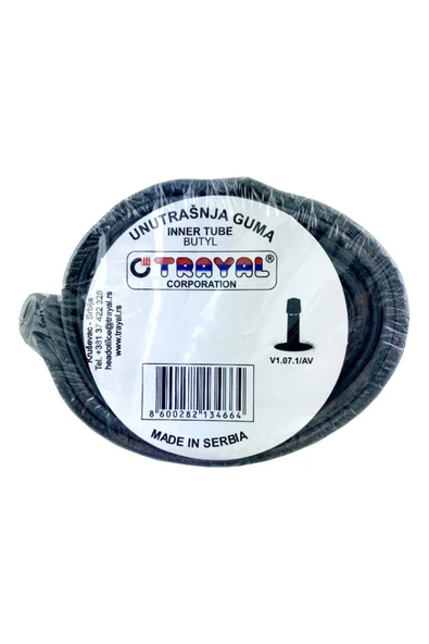 Trayal 27.5x1.50-2.125 Av-40 Kalın Sibop Bisiklet Iç Lastiği Lsı-130 ürün görseli 1