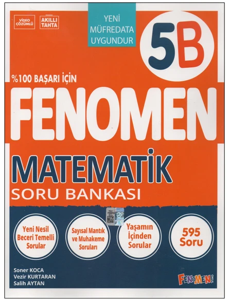 Fenomen 5. Sınıf 5B Matematik Soru Bankası ürün görseli 1