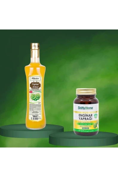 Enginar Yaprağı 60 Kapsül ve Enginar Sirkesi 500 ml ürün görseli 1