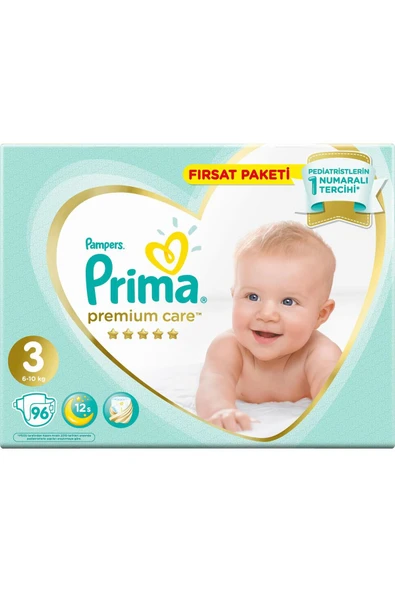 Prima Premium Care 3 Numara Midi 96lı Bebek Bezi - Resim 2