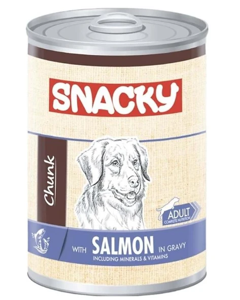 Snacky Chunk Soslu Kuzulu Yetişkin Köpek Konservesi 400 gr ürün görseli 1
