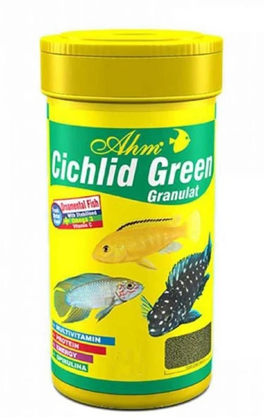 Ahm Cichlid Green Granulat Balık Yemi 100 Ml ürün görseli 1