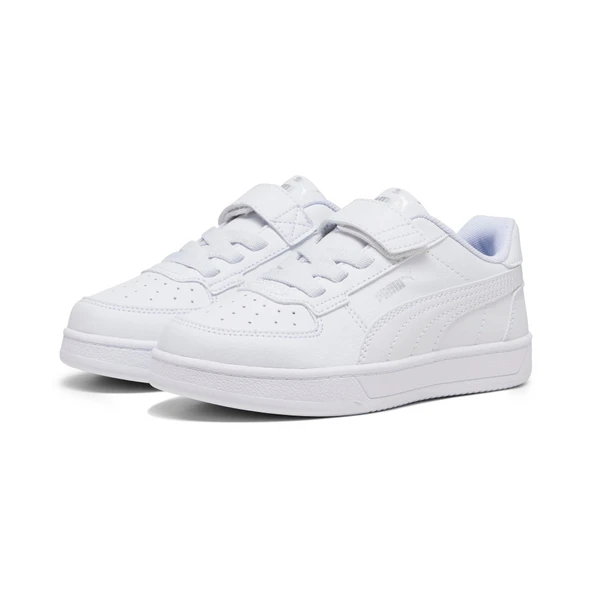 Puma Caven 2.0 AC+ PS-White-Silver-Black Çocuk Ayakkabı-Beyaz ürün görseli 1