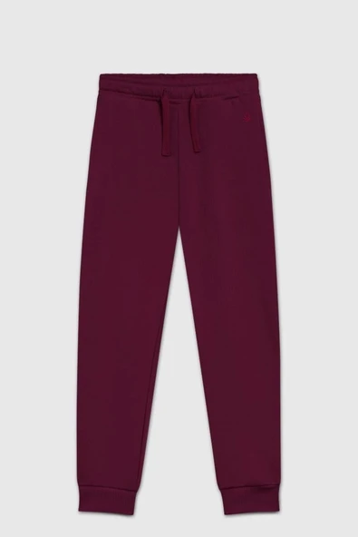 United Colors of Benetton Kız Çocuk  BNT-G23333 Benetton Jogger Eşofman Altı Bordo ürün görseli 1