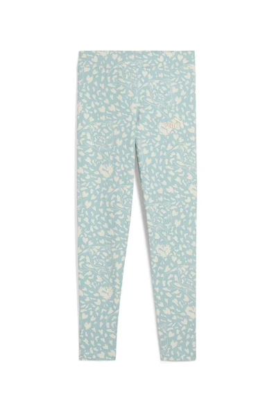 Puma FLAMING LOVE AOP Leggings-Modern Mint Tayt-Mint Yeşil ürün görseli 1
