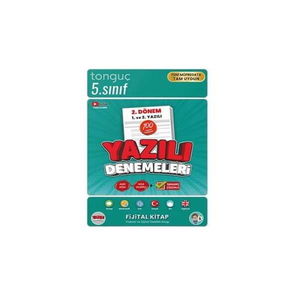 5. Sınıf Yazılı Denemeleri 2. Dönem 1 ve 2. Yazılı - Tonguç Yayınları ürün görseli 1