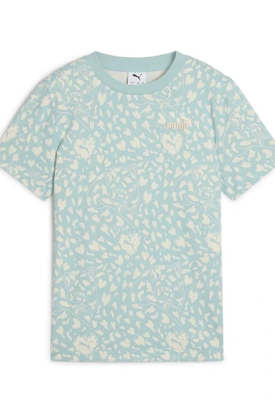 Puma FLAMING LOVE AOP Tee-Modern Mint Tişört-Mint Yeşil ürün görseli 1